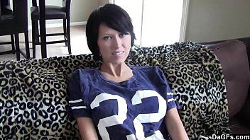 play She has shorts that show half of her ass outside this hot satin
