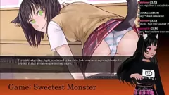 play Mira cómo VTuber LewdNeko interpreta al monstruo más dulce, parte 2, en esta espeluznante transmisión en vivo de terror de Halloween